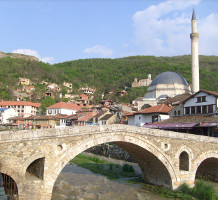 The Stone Bridge in the centre of Prizren