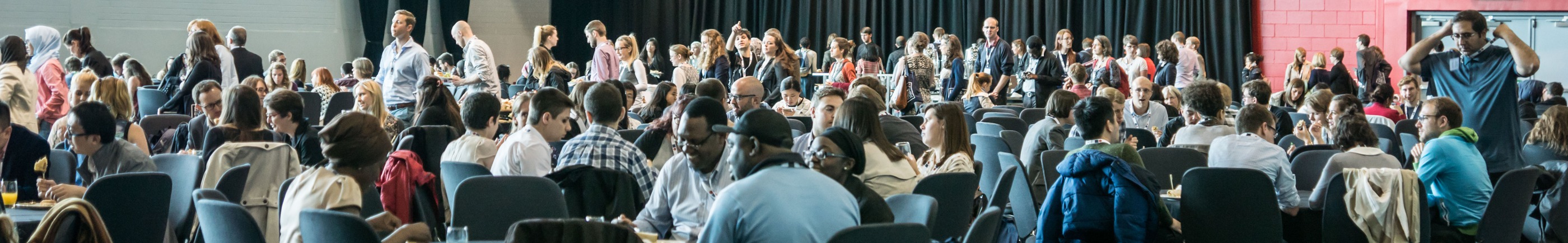 large group of participants at conference